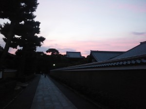 131004相国寺の夕暮れ