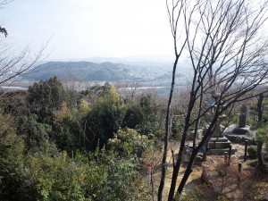 140224天王山･旗立松展望台からの眺望（男山方面）